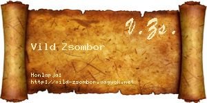 Vild Zsombor névjegykártya